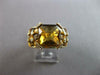 LARGE 7.72CT DIAMOND & AAA CITRINE & SMOKY TOPAZ 14K YELLOW GOLD FUN RING #27548