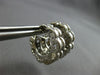 LARGE .72CT DIAMOND 14KT WHITE GOLD BAGUETTE FLOWER STAR & MOON EARRINGS #27720