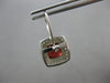 LARGE 4.36CT DIAMOND & AAA GARNET 14KT WHITE GOLD CUSHION & ROUND HALO EARRINGS