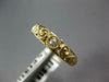 ESTATE .15CT DIAMOND 14KT YELLOW GOLD 3D FILIGREE SOLITAIRE FRIENDSHIP LOVE RING
