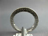 .46CT DIAMOND 18K WHITE GOLD 3D FILIGREE MILGRAIN SEMI ETERNITY ANNIVERSARY RING