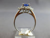 1.42CT DIAMOND & AAA TANZANITE 14K WHITE GOLD 3D OVAL & BAGUETTE ENGAGEMENT RING