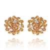 10.98CT DIAMOND & AAA YELLOW SAPPHIRE 18K ROSE GOLD MULTI SHAPE CLIP ON EARRINGS