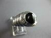 ESTATE .15CT DIAMOND & AAA ONYX CABOCHON 14KT WHITE GOLD OVAL & ROUND MENS RING