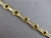 WIDE 3.0CT DIAMOND 14KT YELLOW GOLD BAGUETTE CHANNEL RECTANGULAR TENNIS BRACELET