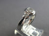 .87CT DIAMOND 14K WHITE GOLD 3D CLASSIC ROUND SEMI BEZEL 3 STONE ENGAGEMENT RING