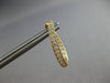 ESTATE .65CT DIAMOND 14KT YELLOW GOLD 3D INSIDE OUT OVAL HOOP HANGING EARRINGS