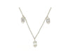 .50CT DIAMOND 14KT WHITE GOLD 3D ROUND & BAGUETTE BY THE YARD HEXAGON NECKLACE