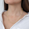 ESTATE 14KT YELLOW GOLD 3D CLASSIC OVAL LINK LOVE CHAIN NECKLACE