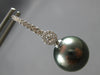 .37CT DIAMOND & AAA TAHITIAN PEARL 18KT WHITE GOLD 3D SOLITAIRE HANGING EARRINGS
