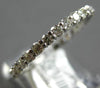 1.13CT DIAMOND 14KT WHITE GOLD 3D SHARED PRONG ETERNITY WEDDING ANNIVERSARY RING