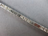 1.0CT DIAMOND 14KT WHITE GOLD 3D PAST PRESENT FUTURE SQUARE FUN TENNIS BRACELET