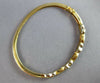 WIDE .77CT DIAMOND & AAA SAPPHIRE 14K 2 TONE GOLD XO CUFF BANGLE BRACELET #27655