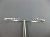 .53CT DIAMOND 14KT WHITE GOLD 3D GRADUATING JOURNEY FLEXIBLE FUN BANGLE BRACELET