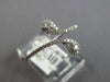 ESTATE .33CT DIAMOND 14K WHITE GOLD ROUND DOUBLE TEAR DROP CRISS CROSS LOVE RING