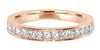 .65CT LIGHT PINK DIAMOND 18KT ROSE GOLD PRINCESS SEMI ETERNITY ANNIVERSARY RING