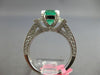 2.48CT DIAMOND & AAA EMERALD 18KT WHITE GOLD BAGUETTE & PRINCESS ENGAGEMENT RING