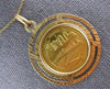 ANTIQUE LARGE 18KT & 22KT YELLOW GOLD 3D VENEZUELA COIN FLOATING PENDANT #27376