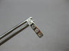 ANTIQUE .26CT DIAMOND 18K WHITE GOLD HANDCRAFTED FILIGREE SQUARE EARRINGS #28014