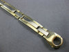 ESTATE WIDE & LONG 14KT YELLOW GOLD 3D HANDCRAFTED FIGARO DESIGN MENS BRACELET
