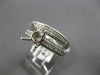 .71CT DIAMOND 18K WHITE GOLD 4 PRONG SEMI MOUNT ENGAGEMENT WEDDING BAND RING SET