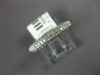 ESTATE .55CT DIAMOND 18KT WHITE GOLD CLASSIC 3 ROW PAVE WEDDING ANNIVERSARY RING
