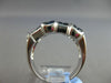 4.16CT DIAMOND & AAA SAPPHIRE 18K WHITE GOLD ROUND & PRINCESS INVISIBLE FUN RING