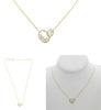 .29CT DIAMOND 14KT YELLOW GOLD 3D ROUND & BAGUETTE OVAL LOVE KNOT FUN NECKLACE