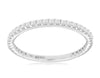 .34CT DIAMOND 14KT WHITE GOLD ROUND SHARED PRONG 3/4TH ETERNITY ANNIVERSARY RING