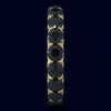 5.27CT BLACK DIAMOND 14KT YELLOW GOLD 3D SHARED PRONG WEDDING ANNIVERSARY RING