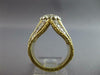 ANTIQUE LARGE 1.35CT DIAMOND 18K 2 TONE GOLD MULTI ROW FLOWER CLUSTER RING 27553