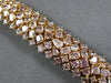 ESTATE EXTRA LARGE GIA 22.07CT PINK DIAMOND 18KT ROSE GOLD CUFF TENNIS BRACELET