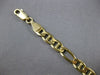 ESTATE WIDE AND LONG 14KT YELLOW GOLD 3D CLASSIC HERRINGBONE LOVE BRACELET