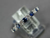 1.40CT DIAMOND & AAA SAPPHIRE 18KT WHITE GOLD CLASSIC ETERNITY ANNIVERSARY RING
