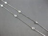 ESTATE LARGE 1.5CT DIAMOND 14KT WHITE GOLD INSIDE OUT BY THE YARD LOVE NECKLACE