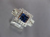 .90CT DIAMOND & AAA SAPPHIRE 14KT WHITE GOLD PRINCESS & ROUND INVISIBLE FUN RING