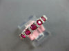 .96CT DIAMOND & AAA RUBY 14KT WHITE GOLD 3D 7 STONE CHANNEL ANNIVERSARY RING