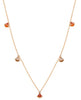 ESTATE .40CT DIAMOND 18KT ROSE GOLD 3D CHANDELIER BY THE YARD FUN NECKLACE