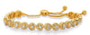 ESTATE 2.77CT DIAMOND 14K YELLOW GOLD 3D MULTI FLOWER ADJUSTABLE TENNIS BRACELET