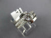 1.56CT DIAMOND 14KT WHITE GOLD SOLITAIRE MULTI ROW BEZEL ENGAGEMENT RING #18689