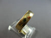 ESTATE 14K YELLOW GOLD 3D CLASSIC 5MM MILGRAIN ETERNITY WEDDING ANNIVERSARY RING