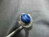 4.6CT DIAMOND & AAA STAR SAPPHIRE 14KT WHITE GOLD MATTE & SHINY MENS RING #27687