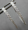 .72CT DIAMOND 18KT WHITE GOLD CLASSIC INSIDE OUT OVAL HOOP FUN HANGING EARRINGS