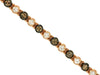 1.87CT WHITE & CHOCOLATE FANCY DIAMOND 14KT ROSE & BLACK GOLD 3D TENNIS BRACELET