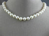 ESTATE AAA 8MM SOUTH SEA PEARL 14KT WHITE GOLD 3D CLASSIC LOVE NECKLACE #26210
