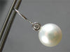 .20CT DIAMOND & AAA SOUTH SEA PEARL 18KT WHITE GOLD SOLITAIRE HANGING EARRINGS