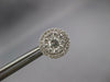 LARGE .85CT DIAMOND 14KT WHITE GOLD FLOWER INTERCHANGEABLE JACKET STUD EARRINGS