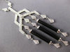 LARGE 5.25CT DIAMOND & AAA ONYX 18KT WHITE GOLD CHANDELIER LARIAT FUN NECKLACE