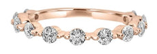 .81CT DIAMOND 18KT ROSE GOLD CLASSIC ROUND 3/4 ETERNITY WEDDING ANNIVERSARY RING