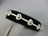 ESTATE 2.17CT DIAMOND 14KT WHITE GOLD MULTI HEART FILIGREE LOVE TENNIS BRACELET